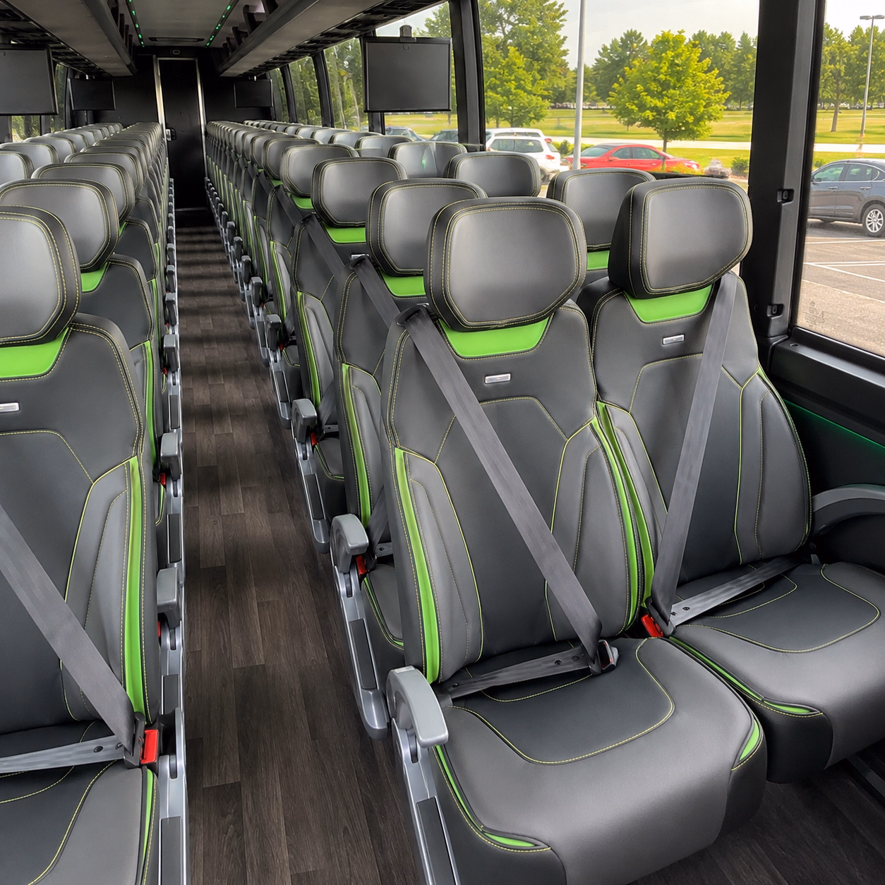 cedar rapids charter bus services interior
