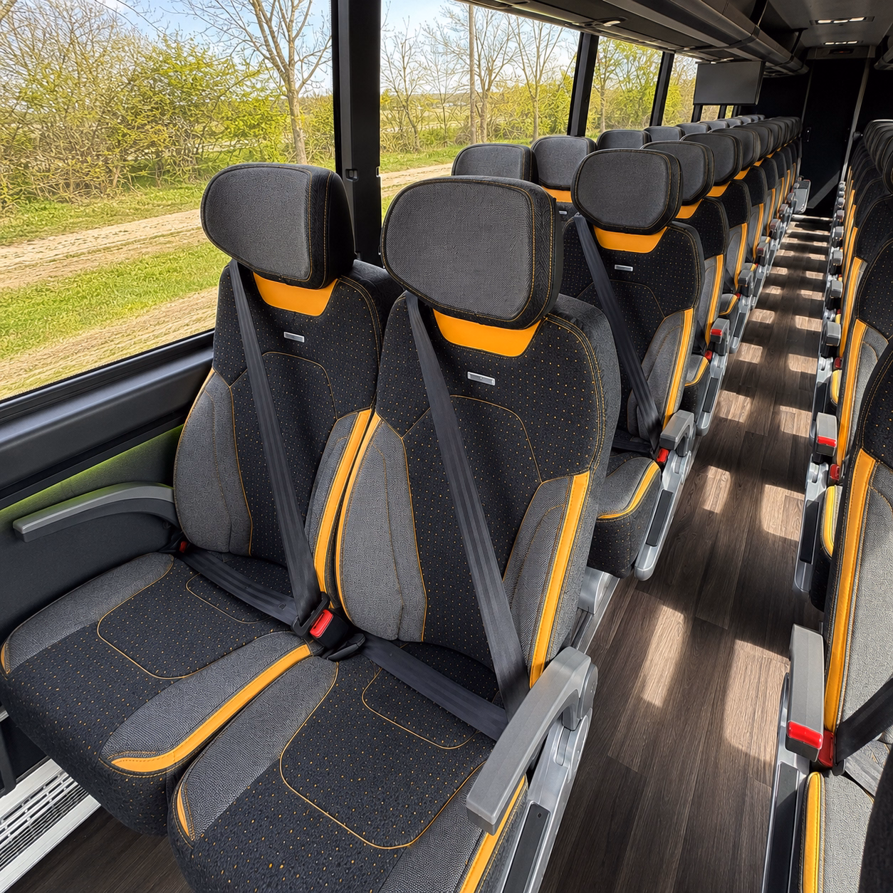 student athlete band and academic competition charter buses